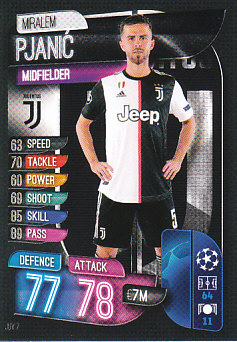 Miralem Pjanic Juventus FC 2019/20 Topps Match Attax CL #JUV7